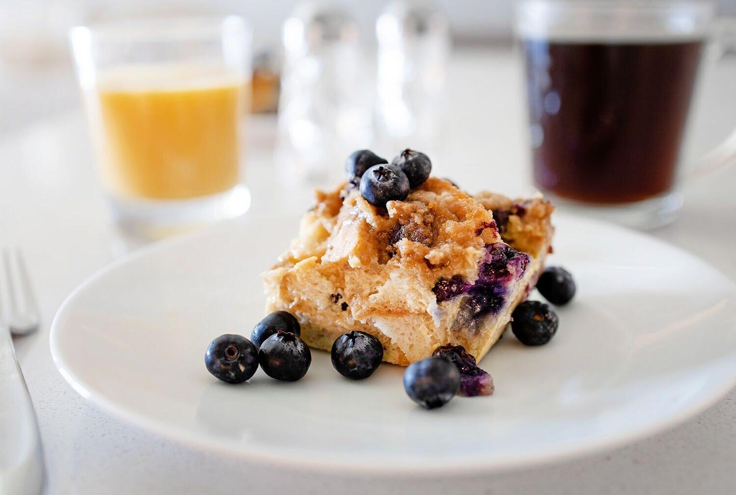 Baked French Toast with Blueberries
